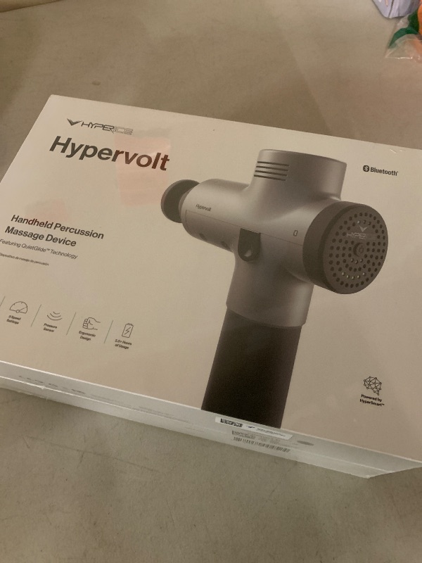 Photo 1 of Hyperice Hypervolt 2 Black - Featuring Quiet Glide Technology - Handheld Percussion Massage Gun | 3 Speeds, 5 Interchangeable Heads | Helps Relieve Sore Muscles and Stiffness
