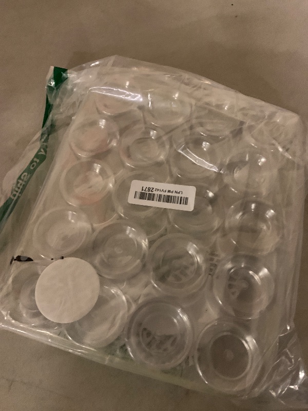 Photo 1 of 20 Pack 4oz/120ml Round Plastic Jars with Lids Empty Clear Slime Containers,Wide-Mouth Refillable Storage Containers for Cosmetics,Lotion,Food Storage