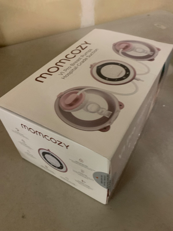 Photo 1 of Momcozy V1 Pro Breast Pump Hospital-Grade, Hands-Free & Portable Wearable Pump, Upgraded Electric Pump with 3 Fine-Tuned Rhythms|15 Levels, Come with Leak-Proof DoubleFit Flange, Cozy Red.
