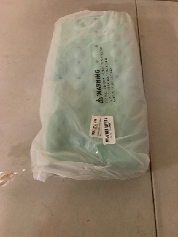 Photo 1 of ENKOSI Extra Large Square Non Slip Shower Mat - 31 x 31-inch XL Bathroom Shower Mat - Square Shower Matts for Shower Stall Floors | Secure Suction Cups and Drain Holes (31x31 Aqua Green)