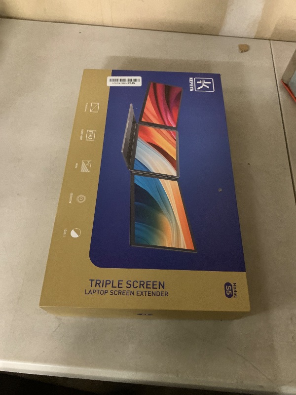 Photo 1 of KEFEYA 15.6" Laptop Screen Extender, Includes Power Bank, FHD 1080P IPS Triple Laptop Monitor Extender for 13-17" Laptops, Plug & Play with HDMI/USB-A/TYPE-C/Hub, Compatible with Windows, Mac, Android