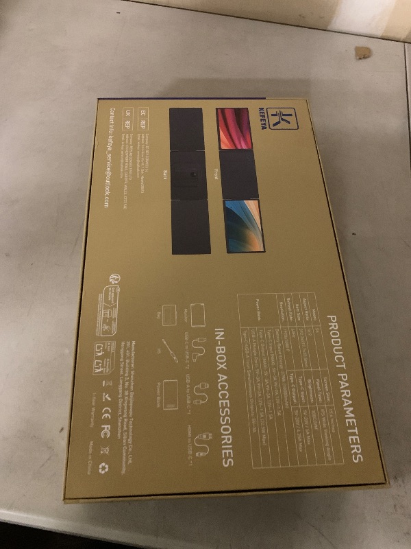 Photo 1 of KEFEYA 15.6" Laptop Screen Extender, Includes Power Bank, FHD 1080P IPS Triple Laptop Monitor Extender for 13-17" Laptops, Plug & Play with HDMI/USB-A/TYPE-C/Hub, Compatible with Windows, Mac, Android