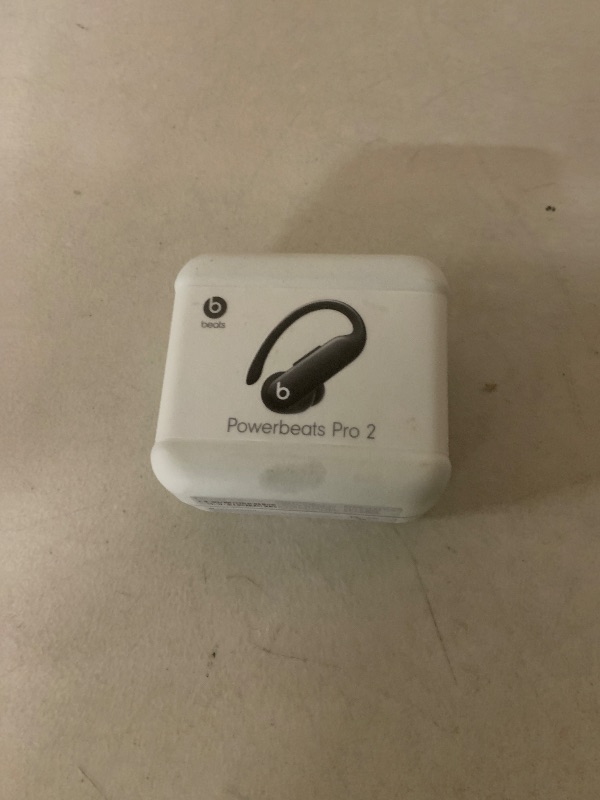 Photo 1 of Beats Powerbeats Pro 2 - Wireless Noise Cancelling Workout Earbuds with Secure- Fit Earhooks, Up to 45-Hour Battery with Charging Case, Sweat & Water Resistant, Heart Rate Monitoring - Jet Black *SEALED*