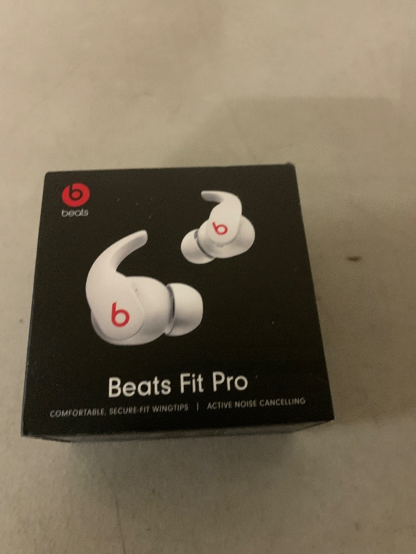 Photo 1 of Beats Fit Pro (1st Gen) - True Wireless Noise Cancelling Earbuds - Active Noise Cancelling - Sweat Resistant Earphones, Compatible with Apple & Android, Class 1 Bluetooth® - Beats White