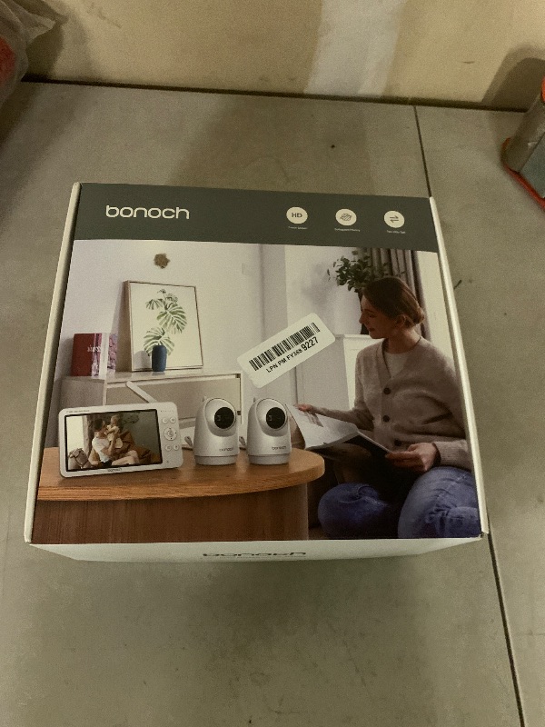 Photo 1 of bonoch Upgraded 1080P Baby Monitor with 2 Cameras, 7" MegaView Split Screen Baby Monitor No WiFi, Dual Video Monitor with Camera and Audio, 6000mAh, White Noise, 2 Way Audio, PTZ, Night Vision