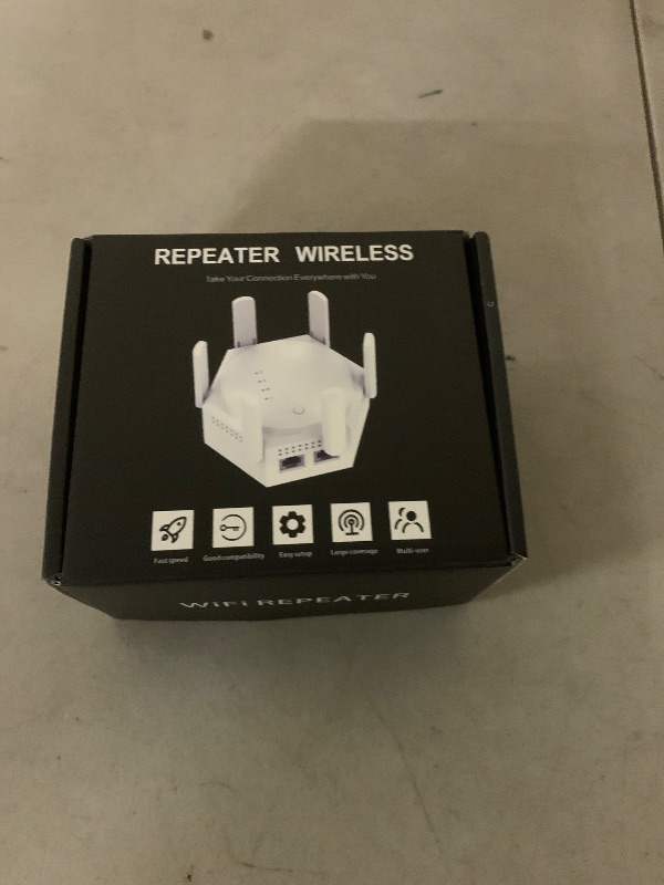 Photo 1 of 12880 Sq.Ft WiFi Extender Signal Booster, 1200Mbps Dual Band 5GHz/2.4GHz WiFi Repeater Support 60 Device,WiFi Repeater for Apartment Basement Office House (Gloss White)