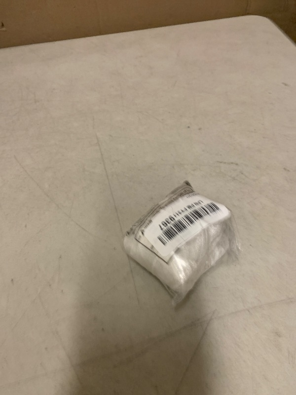 Photo 1 of 6.56Ft Organza Pleated Fabric 4.3" White Ruffled Ribbon Pearl Lace Edge Trim for Applique Sewing Craft Wedding Dress Embellishment DIY Decor