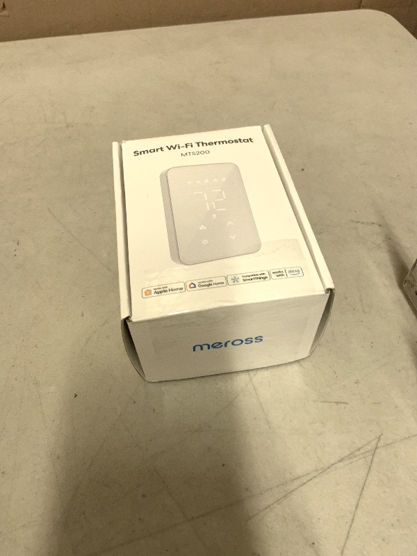 Photo 1 of meross Smart Thermostat for Electric Baseboard and in-Wall Heaters Work with HomeKit, Alexa and Google Home, 120V-240V Wi-Fi Programmable Thermostat with Easy Install, Energy Saving, 4 Wires Needed