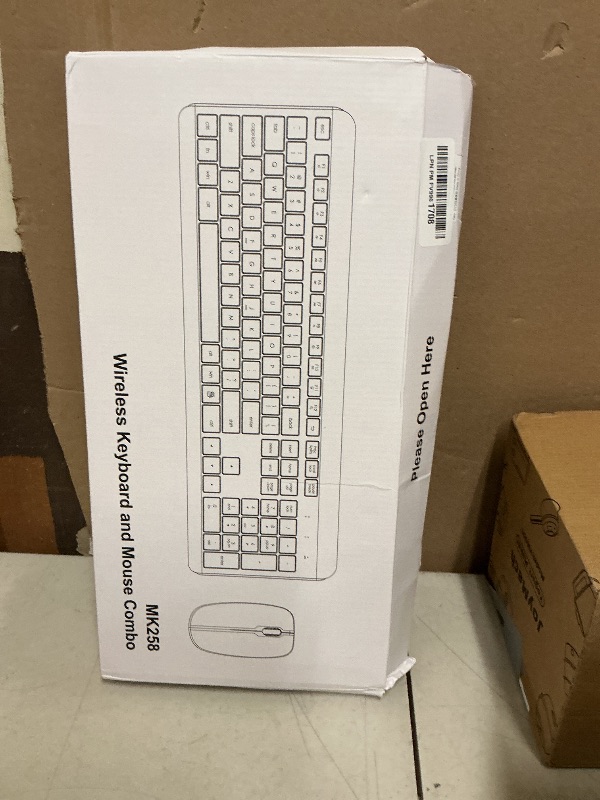 Photo 1 of Wireless Keyboard and Mouse Combo, Full-Size Silent Ergonomic Keyboard and Optical Mouse, Long Battery Life, 2.4G Lag-Free Mice Keyboard for Computer,Mac,Laptop,PC,Windows(Avocado Green)