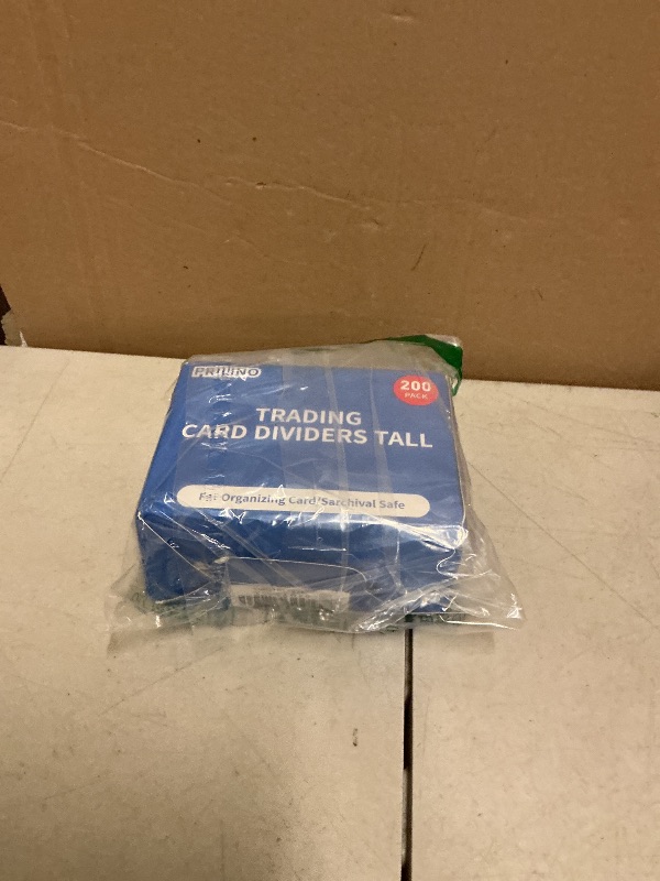 Photo 1 of 200ct Tall Trading Card Dividers - White Plastic Card Divider, Page Dividers for Storage Boxes, Standard Vertical Fit for Sports/Games Card Categorization and Management
