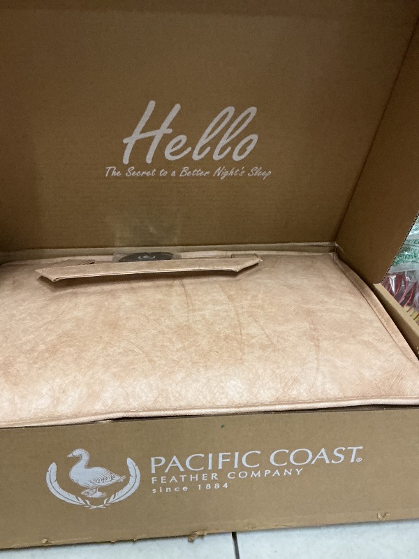 Photo 1 of Pacific Coast Down Pillow, Luxury Hotel Collection Bed Pillow for Sleeping, Standard Size of 1, 100% Organic Cotton Shell, 650 Fill Power, Soft Pillows, Suit for Stomach Sleepers