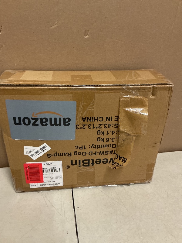 Photo 1 of 2026 Upgraded Dog Ramp for Couch - Foldable Small Dog Ramp for Bed - 4 Adjustable Height from 12" to 20" - Portable Pet Stairs with Non-Slip Pad - Pet Ramps Use for Low Bed Couch Steps Up to 60LBS