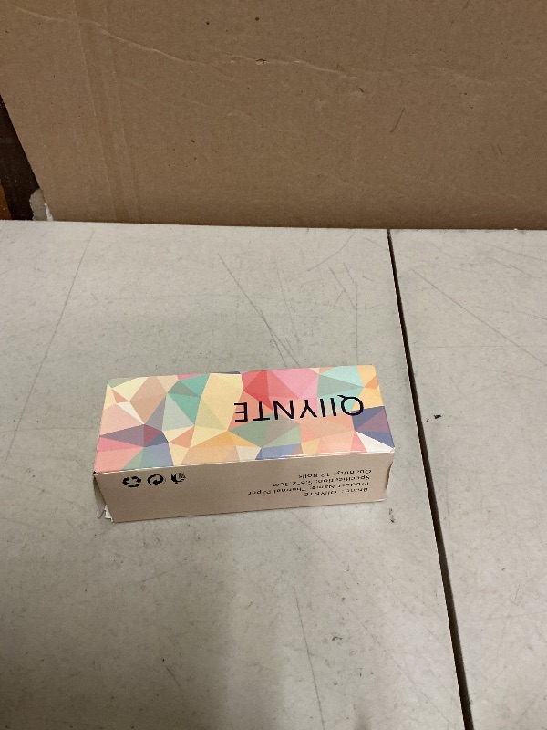 Photo 1 of 12 Rolls Mini Thermal Printer Sticker Paper Self-Adhesive, Notebuddy Mini Printer Sticker Maker Paper for Kids Instant Camera Refill and Study Notes, Photo, DIY, Scrapbooking, 57x25mm, White