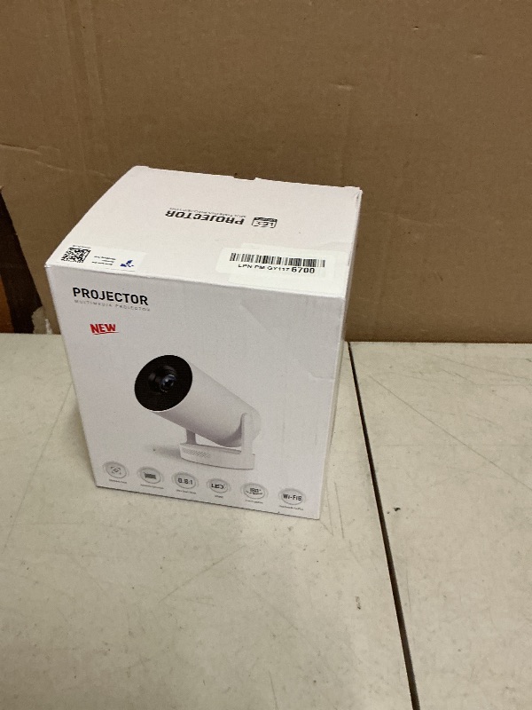 Photo 1 of [Electric Focus]Mini Portable Projector with 4K Support, Bluetooth 5.4 WIFI6, 5watt Sound Base Speaker, 260 ANSI, Android 11, 210° Rotation , Auto Keystone Correction Video Projector HY300 PLUS
