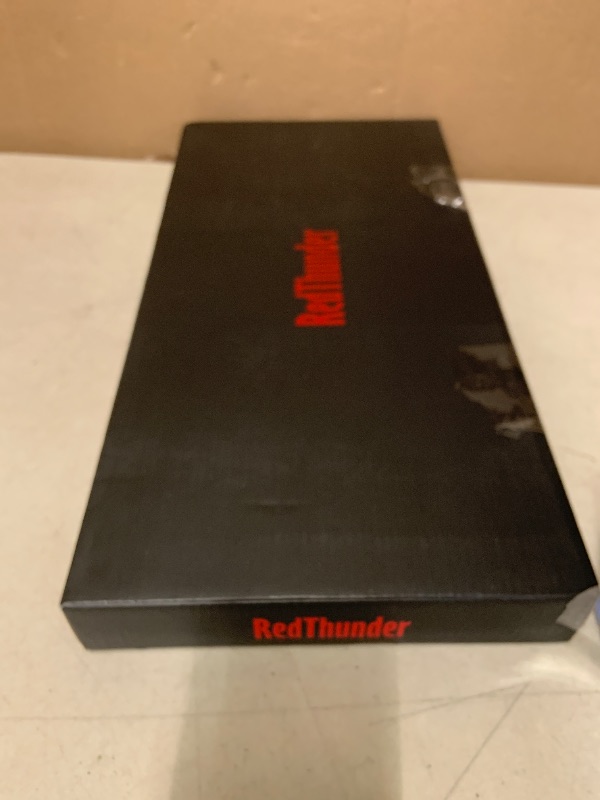 Photo 1 of RedThunder K10 Wireless Gaming Keyboard and Mouse Combo, LED Backlit Rechargeable 3800mAh Battery, Mechanical Feel Anti-ghosting Keyboard + 7D 3200DPI Mice for PC Gamer (Black)