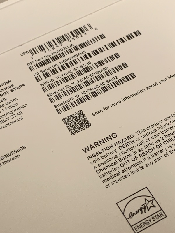 Photo 1 of Apple 2024 Mac mini Desktop Computer with M4 chip with 10?core CPU and 10?core GPU: Built for Apple Intelligence, 16GB Unified Memory, 256GB SSD Storage, Gigabit Ethernet. Works with iPhone/iPad