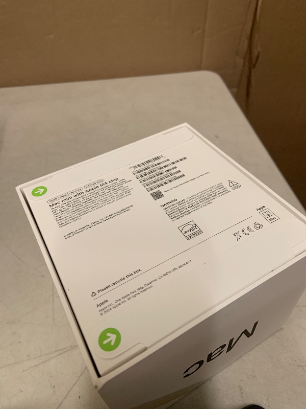 Photo 1 of Apple 2024 Mac mini Desktop Computer with M4 chip with 10?core CPU and 10?core GPU: Built for Apple Intelligence, 16GB Unified Memory, 256GB SSD Storage, Gigabit Ethernet. Works with iPhone/iPad