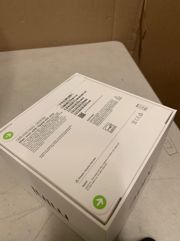 Photo 1 of Apple 2024 Mac mini Desktop Computer with M4 chip with 10?core CPU and 10?core GPU: Built for Apple Intelligence, 16GB Unified Memory, 256GB SSD Storage, Gigabit Ethernet. Works with iPhone/iPad