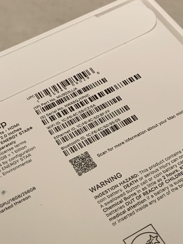Photo 1 of Apple 2024 Mac mini Desktop Computer with M4 chip with 10?core CPU and 10?core GPU: Built for Apple Intelligence, 16GB Unified Memory, 256GB SSD Storage, Gigabit Ethernet. Works with iPhone/iPad