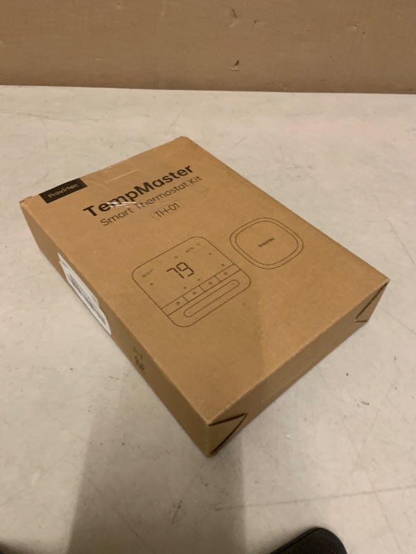 Photo 1 of Provirtec Smart Thermostat for Home with Room Sensor, 7 Days Programmable, Energy Saving WiFi Thermostats for House?APP & Touchscreen Control, C Wire Required, 3.95 Inch Large Screen