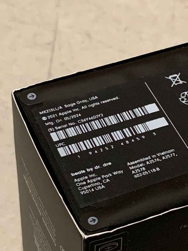 Photo 1 of Beats Fit Pro (1st Gen) - True Wireless Noise Cancelling Earbuds - Active Noise Cancelling - Sweat Resistant Earphones, Compatible with Apple & Android, Class 1 Bluetooth® - Sage Gray