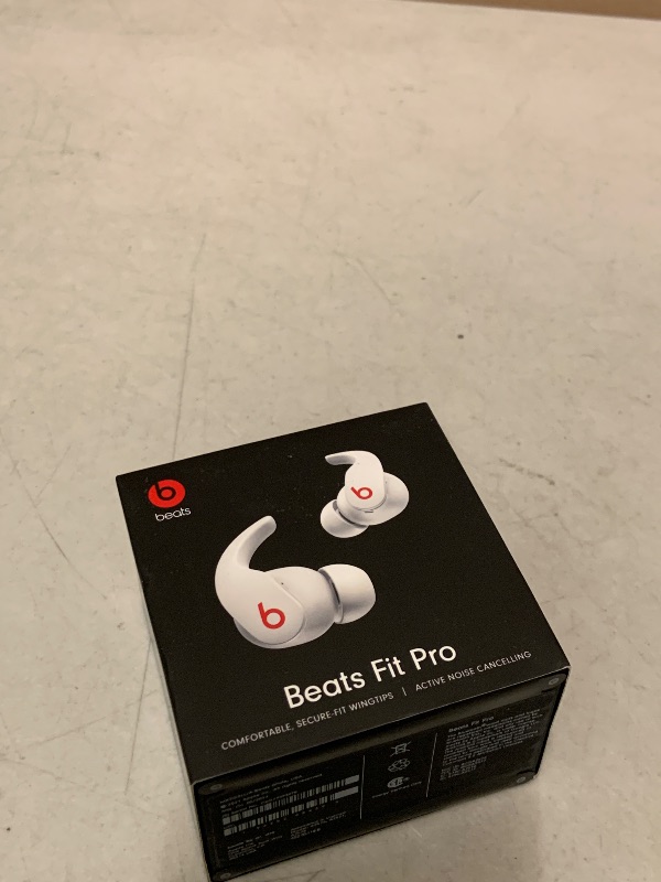 Photo 1 of Beats Fit Pro (1st Gen) - True Wireless Noise Cancelling Earbuds - Active Noise Cancelling - Sweat Resistant Earphones, Compatible with Apple & Android, Class 1 Bluetooth® - Beats White