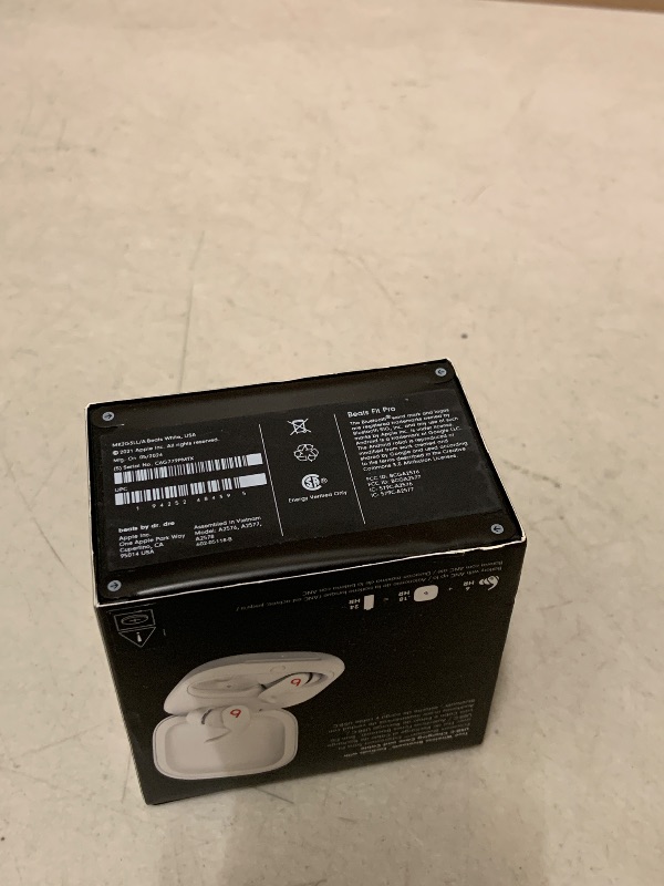 Photo 1 of Beats Fit Pro (1st Gen) - True Wireless Noise Cancelling Earbuds - Active Noise Cancelling - Sweat Resistant Earphones, Compatible with Apple & Android, Class 1 Bluetooth® - Beats White