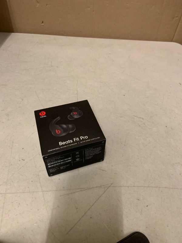 Photo 1 of Beats Fit Pro (1st Gen) - True Wireless Noise Cancelling Earbuds - Active Noise Cancelling - Sweat Resistant Earphones, Compatible with Apple & Android, Class 1 Bluetooth®- Beats Black