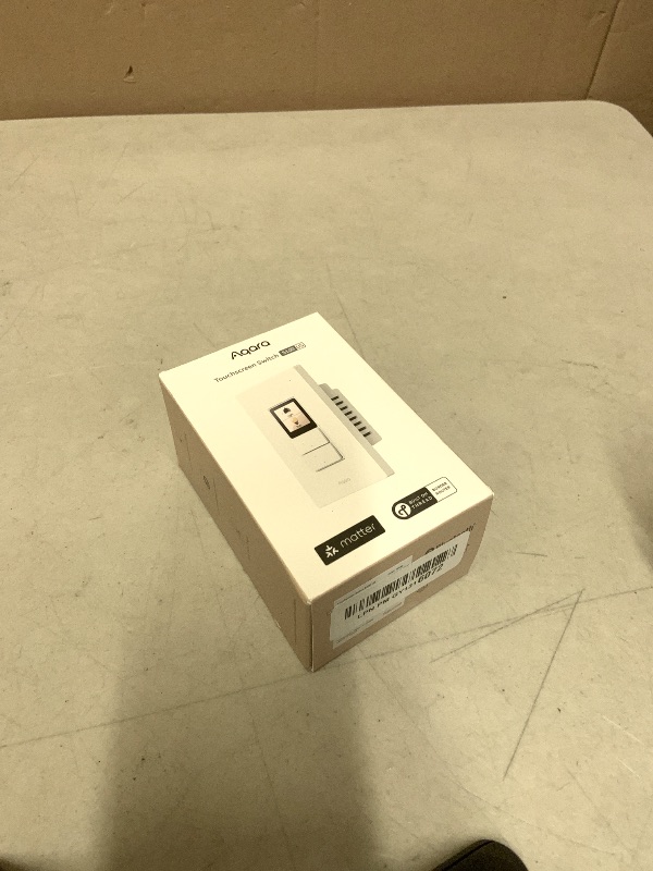 Photo 1 of Aqara Touchscreen Switch S100 US, LCD Smart Light Switch, Matter Hub Required, 8 Wireless Buttons, Native Matter Over Wi-Fi, Built-in Thread Border Router, Works with Apple Home, Alexa & Google Home