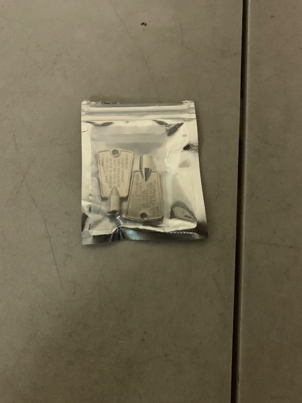 Photo 1 of 2PCS 216702900 Freezer Door Key Replacement for Frigidaire Kenmore GE Freezer - Replaces PS1991481, AP4071414, PS2061565, AP2113733, 06599905, 08037402,12849(Metal)