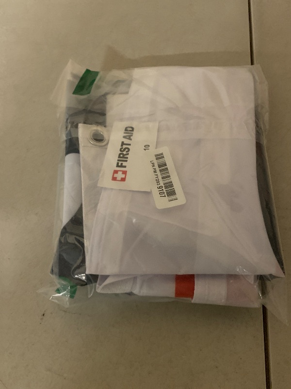 Photo 1 of 4LessCo 2x10 Feet FIRST AID Banner Fabric Polyester Sign With Grommets wb
