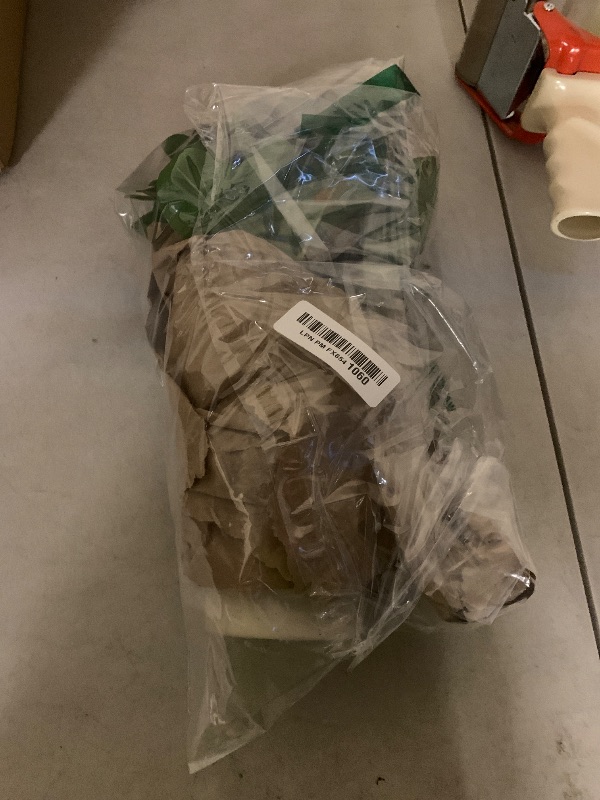 Photo 1 of 12 Inch Artificial Plant Indoor,Small Fake Plants Eucalyptus Stems With Vase,Faux Greenery In Pot For Farmhouse Home Decor,Bathroom Living Room Kitchen Office Coffee Table Centerpiece (cream white)