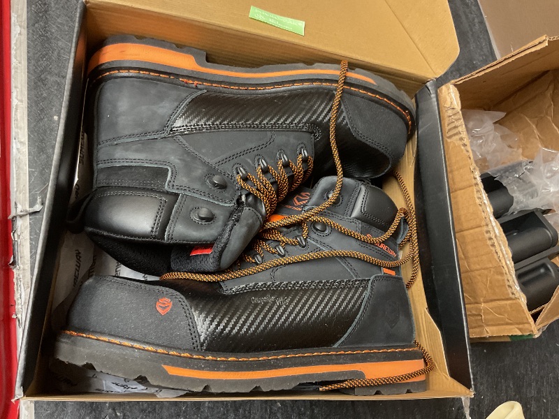 Photo 1 of SUREWAY Men's 6" Waterproof Soft/Composite Toe Work Boot - Heavy Duty Crazy Horse Leather, Slip Resistant Lace Up for Construction & Industrial Safety