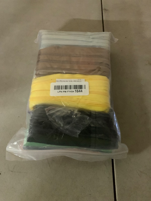 View 2 of #3 Nylon Zipper Tape for Sewing: YZSFIRM 76 Yards Color by The Yard Nylon Coil Zippers for DIY Sewing Craft with 95 Bulk Metal Zipper Slider