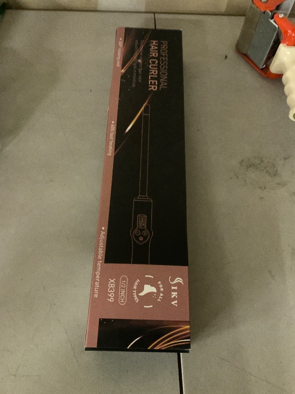 Photo 1 of 1/2 Inch Curling Wand for Short&Long Hair,Dual Voltage Small Wand Curling Iron for Tight Curls, Extral Long Hair Curling Iron with Tourmaline Ceramic,10 Adjustable Temp