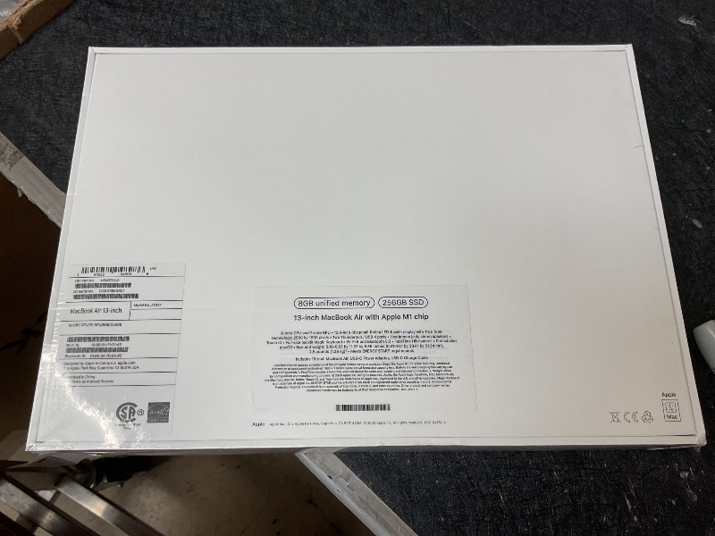 Photo 1 of FACTORY SEALED SEE PICTURES,,,,,,,,,,,,,,,2020 Apple MacBook Air Laptop: Apple M1 Chip, 13” Retina Display, 8GB RAM, 256GB SSD Storage, Backlit Keyboard, FaceTime HD Camera, Touch ID. Works with iPhone/iPad; Silver