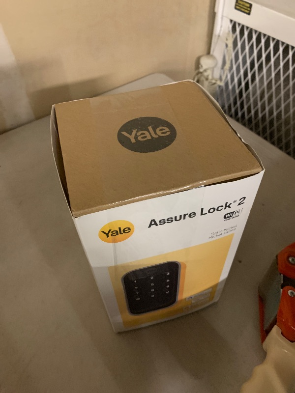 Photo 1 of Yale Security Assure Lock 2 Deadbolt, Satin Nickel Keyed Smart Entry Door Lock with Wi-Fi Connected Keypad for Code Entry and Remote Access, YRD410-WF1-619
