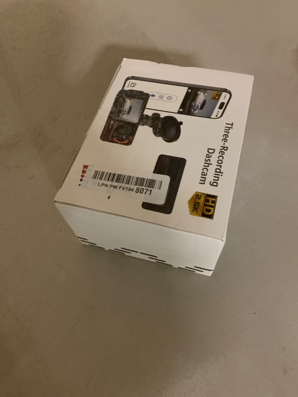 Photo 1 of 3 Channel Dash Camera for Cars,Triple Lens 4K+1080P+1080P Dash Cam Front Rear Inside,Built-in 5G WiFi & App, Night Vision,24H Parking Mode,Loop Recording,170° Wide Angle,32GB Card Included(Black)
