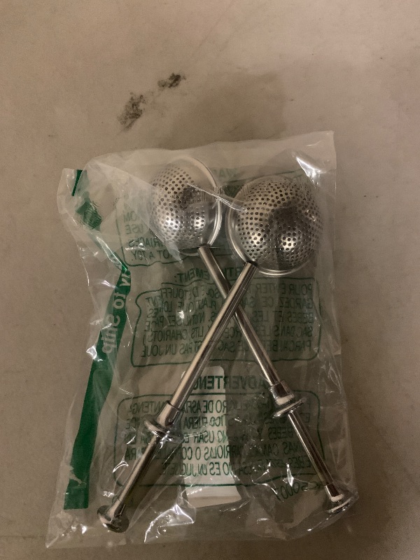Photo 1 of 2pack Tea Ball, tea infuser for loose leaf tea, tea strainers for loose tea, stainless steel tea strainer, loose leaf tea steeper, easy clean, tea fine mesh strainer reusable