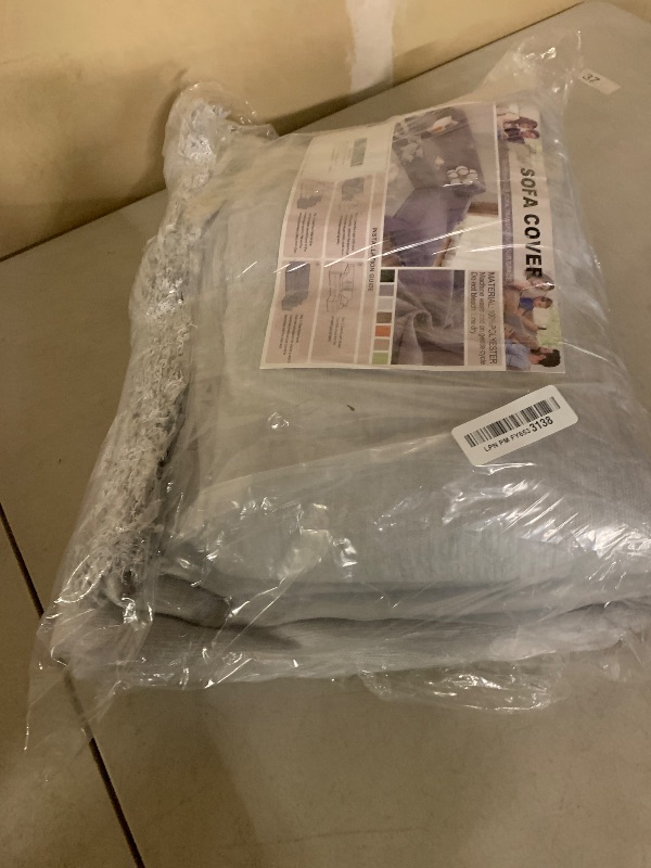 Photo 1 of OstepDecor Sectional Couch Covers 2 Pieces, L Shaped Sofa Cover, Chenille Couch Cover for Dogs Washable, Couch Cover Blanket, Sofa Slipcover for 2-3 Cushion Couch (71"x118"+91"x134", Light Grey)