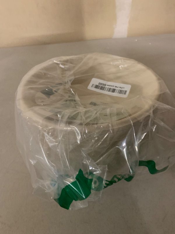 Photo 1 of [50 COUNT]Harvest Pack PFAS FREE 32oz Paper Compostable Bowls Only, Round Heavy-Duty Eco-Friendly Disposable Bagasse Large Soup Bowls, sugarcane made for Meal Prep Takeout Dinnerware, Microwave Safe