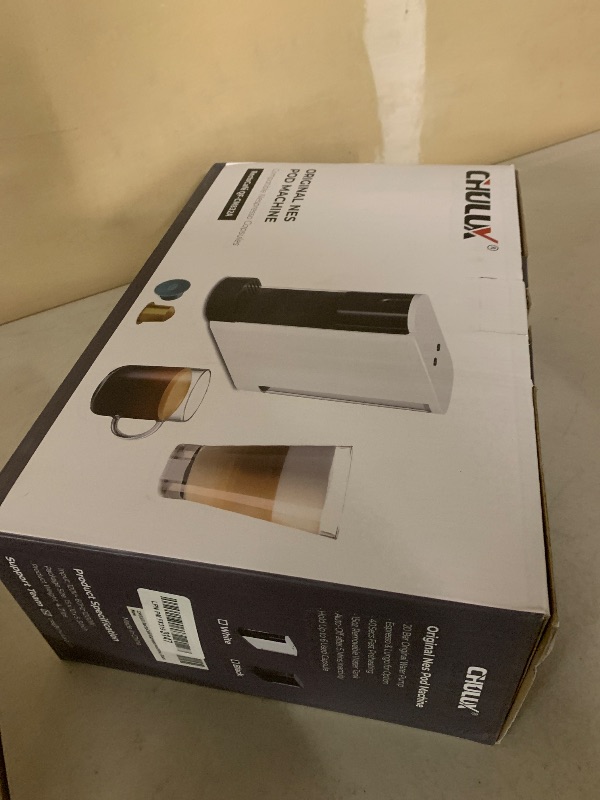 Photo 1 of CHULUX RectoCafé Espresso Machine for Nespresso Original Capsule Pod, 20 Bar Professional Italian Pump Coffee Machine, Extra Mini Espresso Maker for Home & Office, Black