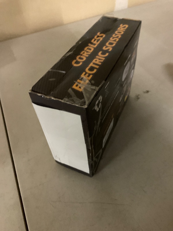 Photo 1 of 2026 Upgraded Cordless Electric Scissors - Larger 1.84" Tungsten Blade, Wider Opening, 320 RPM, 1/3" Max Thickness, 3-Speed & LED Display, Cardboard Cutter Designed for Cardboard box, Black