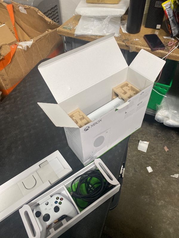 Photo 1 of MAJOR DAMAGE----------NONFUNCTIONAL----------------------SELLING FOR PARTS ONLY*******************Xbox Series S - All Digital Gaming Console - 512GB SSD - Includes Wireless Controller - 120FPS (Renewed Premium)