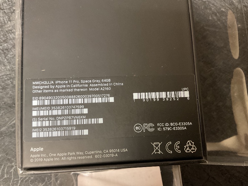 Photo 1 of Apple iPhone 11 Pro [64GB, Space Gray] + Carrier Subscription [Cricket Wireless]