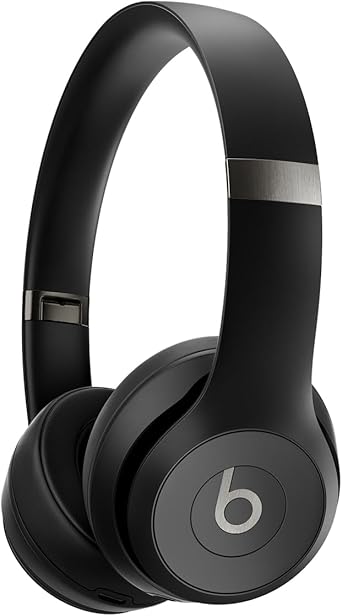 Photo 1 of Beats Solo 4 - Wireless On-Ear Bluetooth Headphones, Up to 50-Hour Battery Life, Ultra-Lightweight Comfort, Powerful and Balanced Sound, Apple & Android Compatible - Matte Black