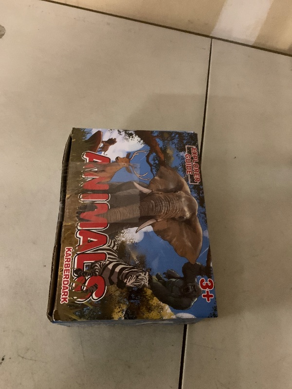 Photo 1 of 13 Pack Wild Animal Toys with Educational Booklet and Gift Box, Realistic Safari Animals Figures for Kids, Plastic Zoo Animals Figurines for Toddler Ages 1-3, Jungle Birthday Party Favor for Boy Girl