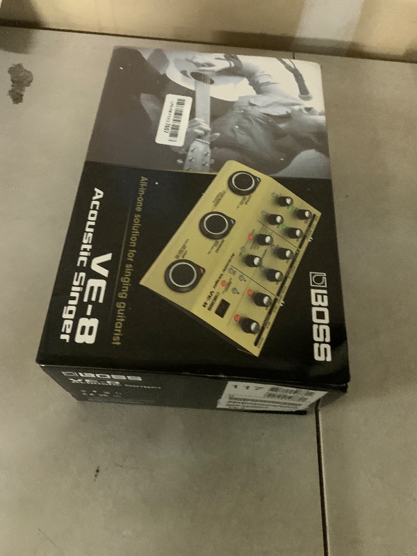 Photo 1 of BOSS VE-8 Acoustic Singer | Compact All-In-One Preamp and Effects Solution for Singing Guitarists | Create Natural Harmonies in Real-Time | Studio-Quality Processing | Multiple Vocal Effects | Looper