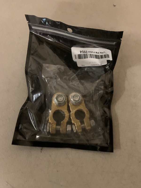 Photo 1 of 1 Pair Battery Terminal Connector, Heavy Duty Cable End Connector Compatible With Car, Van, Truck Marine Boat RV etc, Top Post Battery Terminals End Clamp Set by KeeRoarin