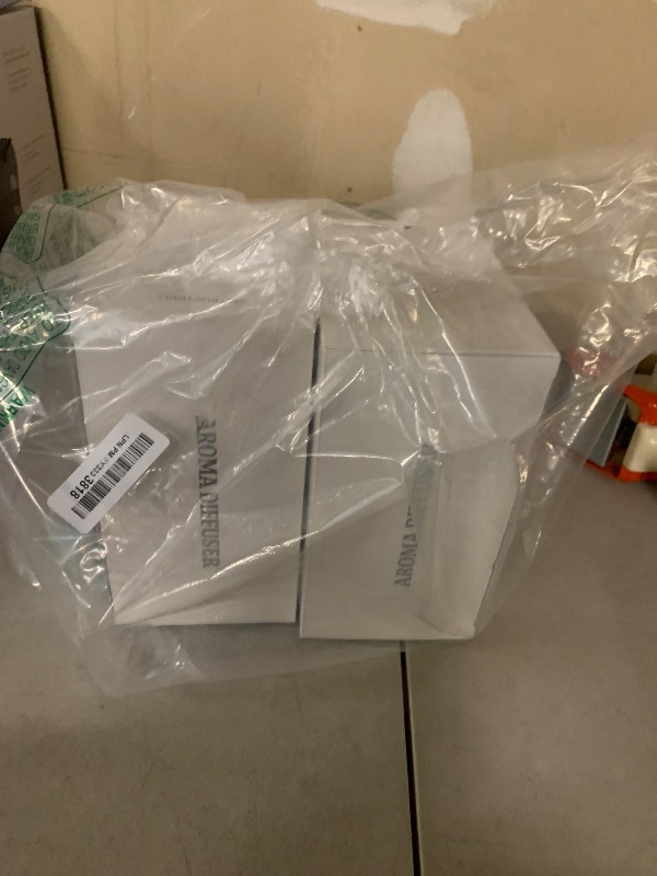 Photo 1 of 2 Pack Flame Essential Oil Diffuser 200ml Ultrasonic Cool Mist Humidifier 12 Colors LED Light with Remote Control Aromatherapy Diffuser for Home Bedroom Hotel Office Spa Yoga,Wooden Grain+Black